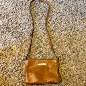 Micheal Kors crossbody tan leather purse